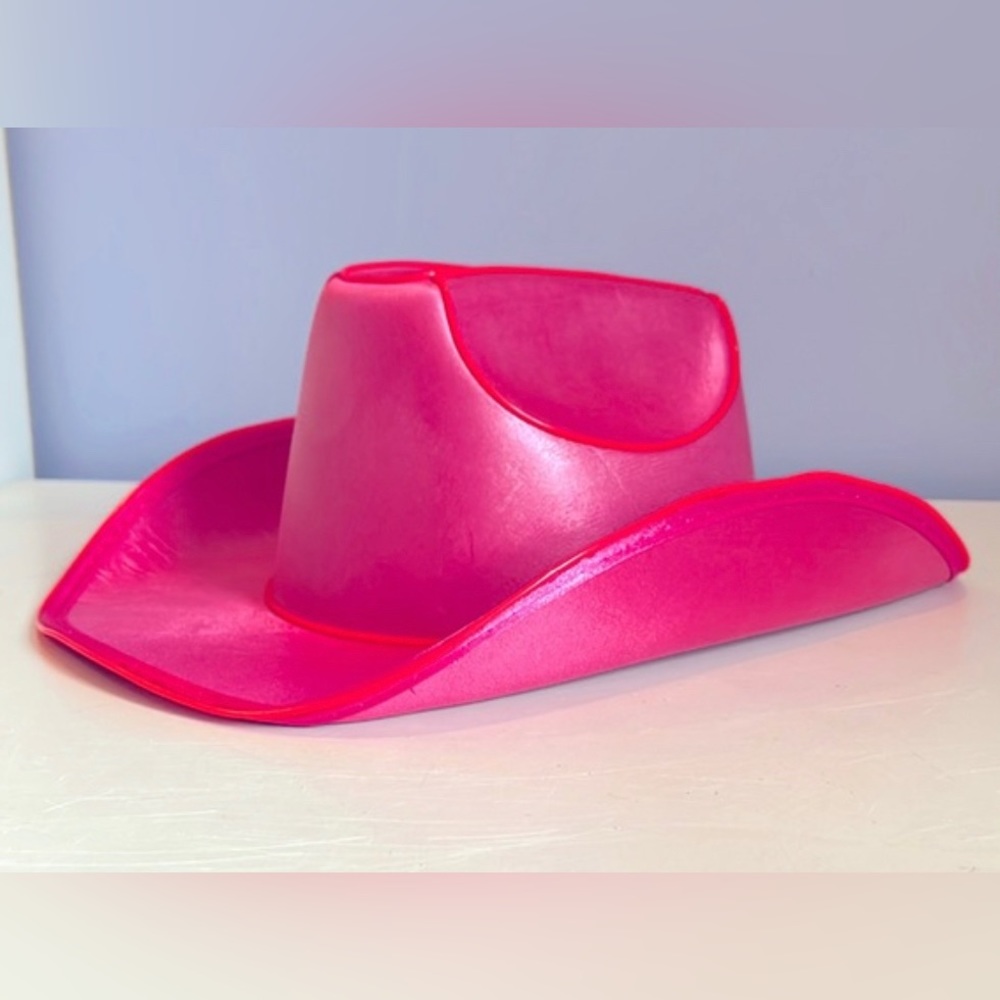 Hot Pink Light Up Fashion Cowgirl Hat NWOT